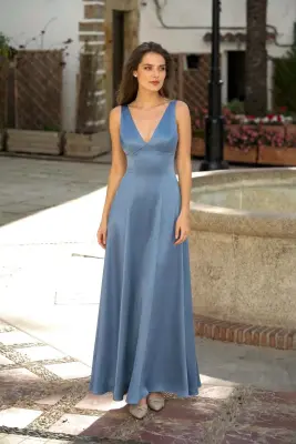 Calista Maxi Dress - Sky blue