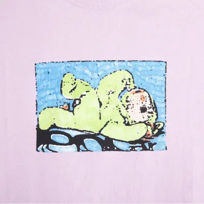 T-shirt Polar lazy bunny – orchid — photo 3