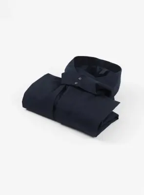 Multi Pockets Flapped Parka in Navy Blue Waterproof Teflon — photo 5