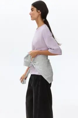 T-shirt loose - Violet ancien clair — photo 2