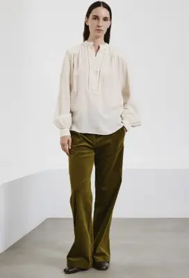Nouveau ! POMANDÈRE Blouse 9508P Soft Ecru — photo 5