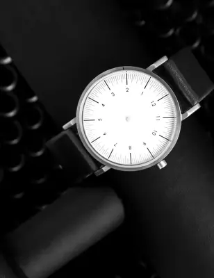 SIMPL WATCH REVERSE COLLECTION - MISTY BLACK — photo 2