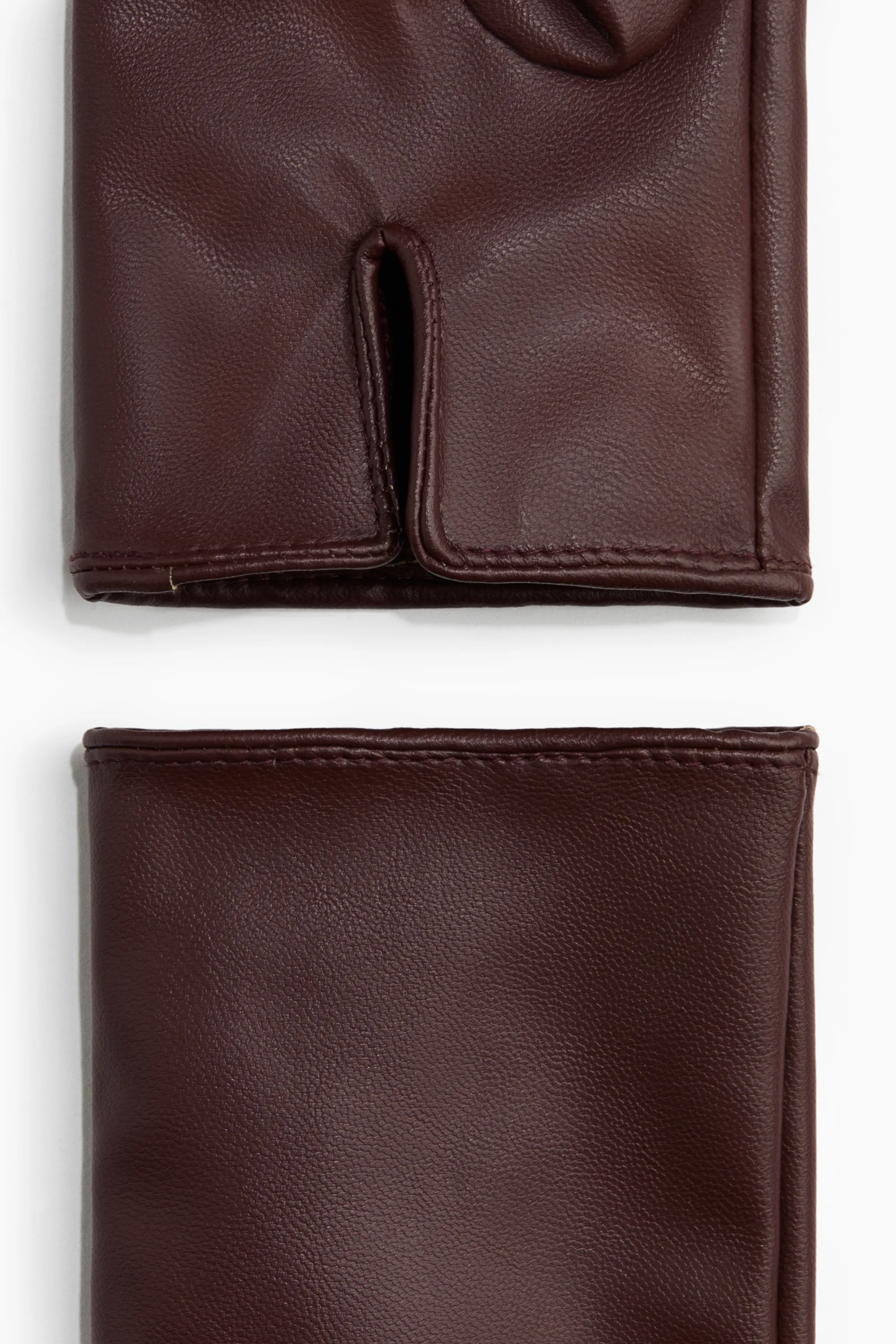 Gants en tissu enduit - Bordeaux