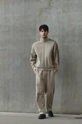 Pantalon jogger de sport Loose Fit DryMove™ - Beige — photo 2