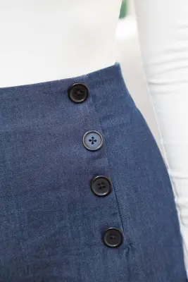 Pantalon Sailor – Mamamushi Studio - Jean foncé — photo 3