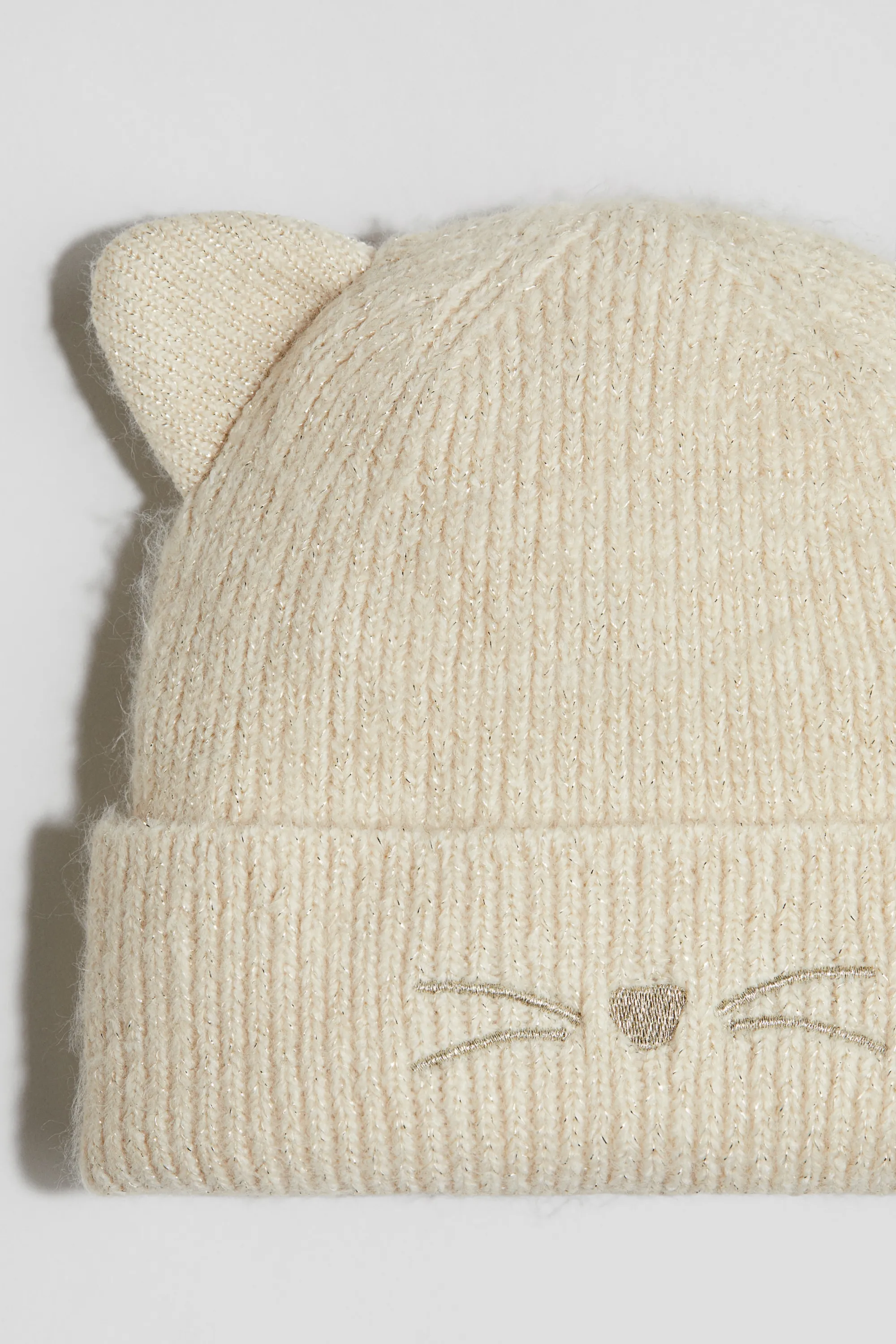 Bonnet scintillant - Beige clair