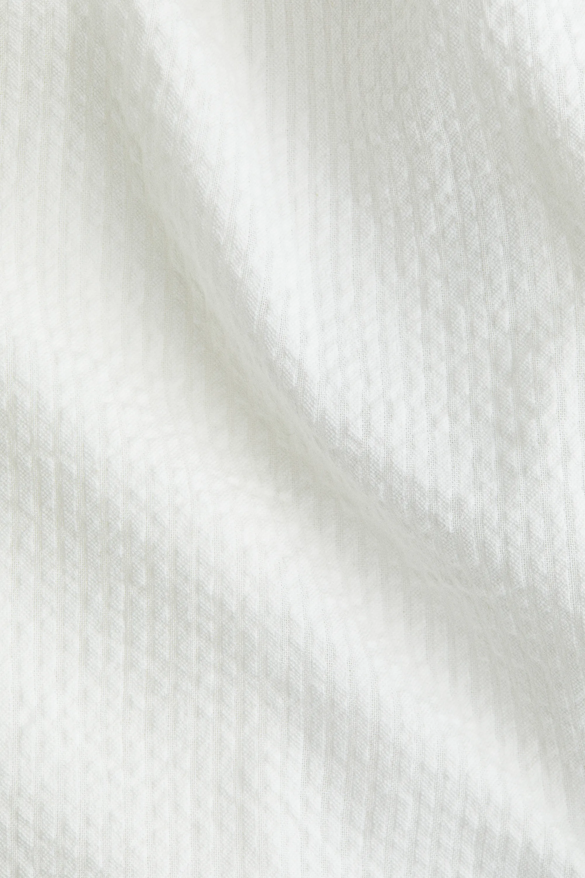 Robe en coton avec détail à nouer - Blanc