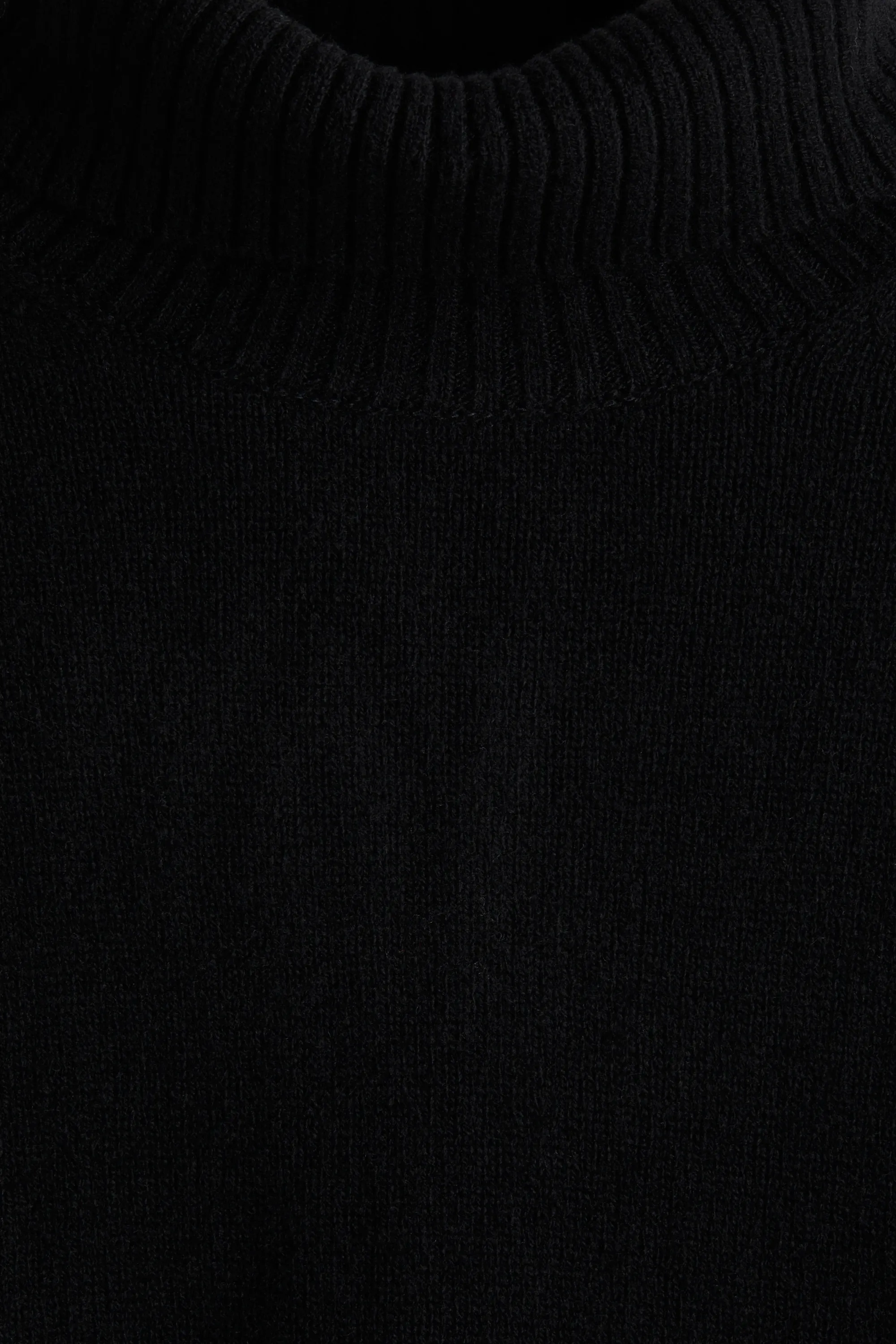 Pull Regular Fit en laine - Noir