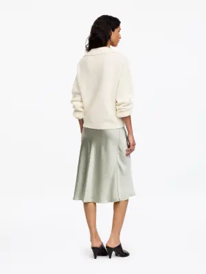 Pull en mélange de laine et d'alpaga - Blanc cassé — photo 2