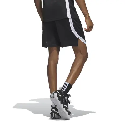 ADIDAS SHORT BASKET Noir Blanc — photo 3