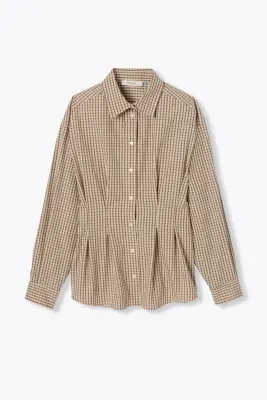 Chemise cintrée à carreaux