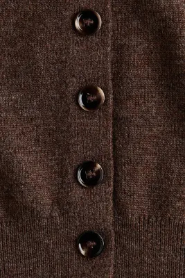 Gilet en maille fine - Marron chiné — photo 4