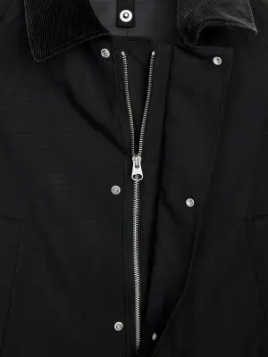 Manteau ciré mi-long - Noir — photo 5