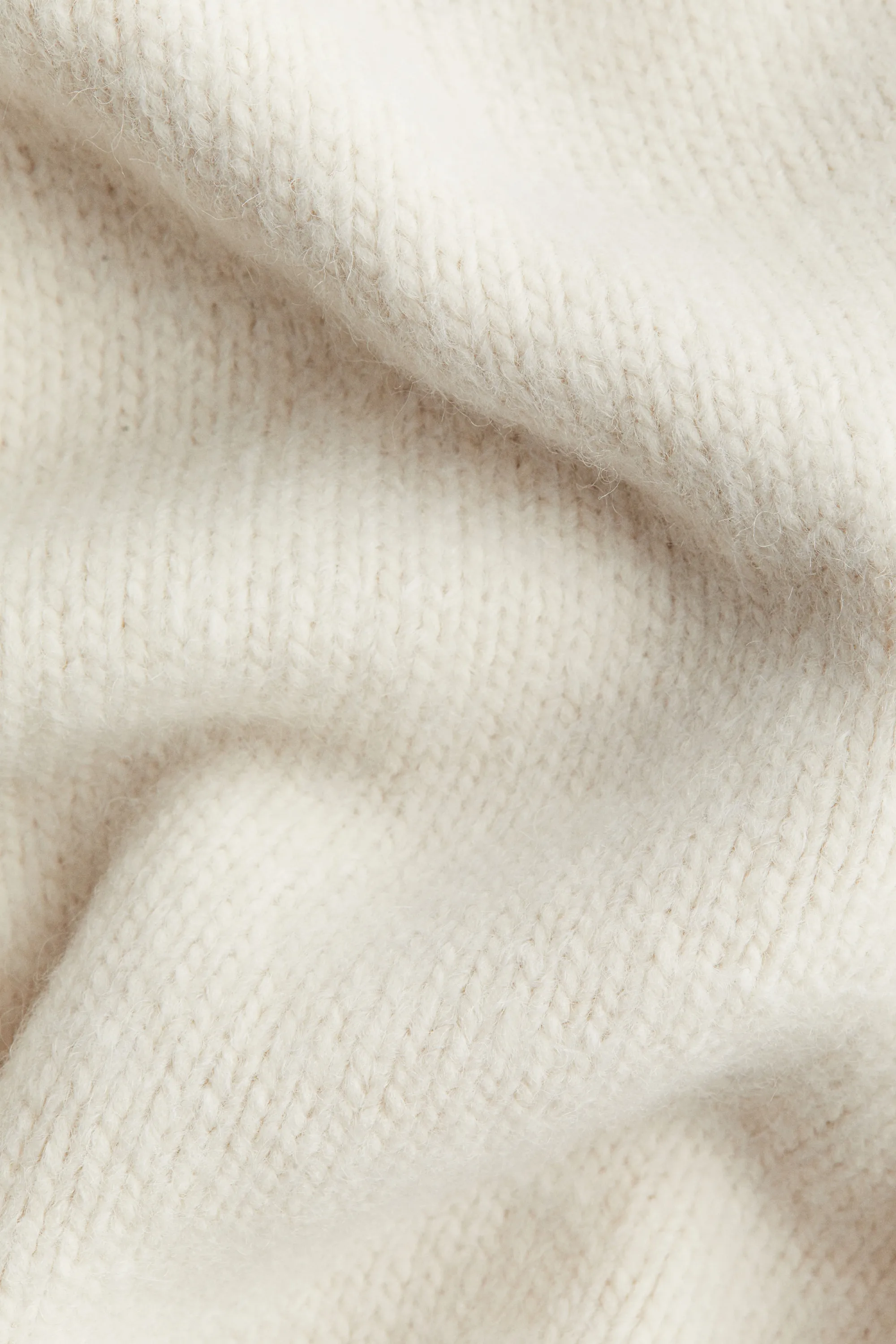 Pull col roulé loose - Beige clair
