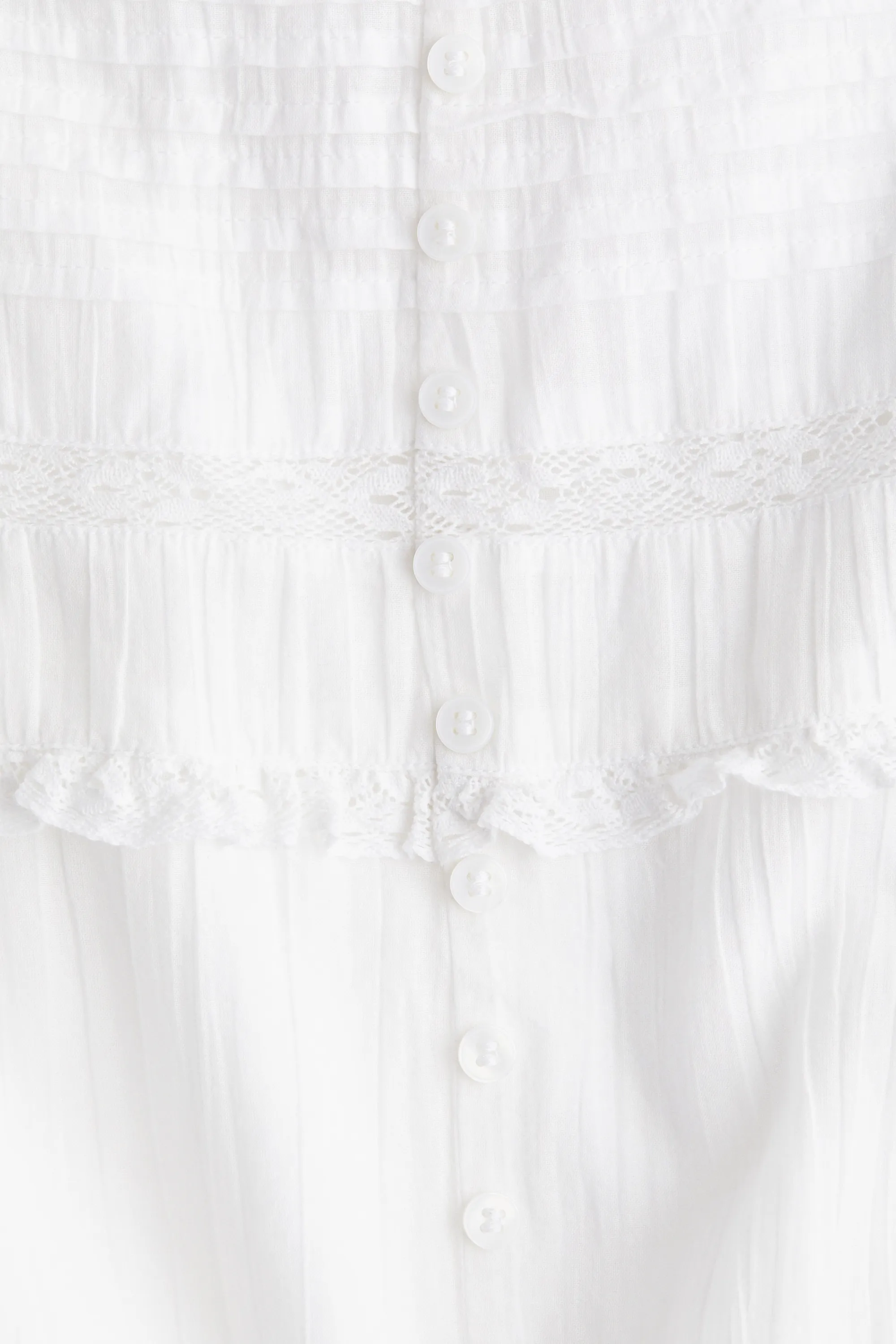 Jupe maxi en coton - Blanc
