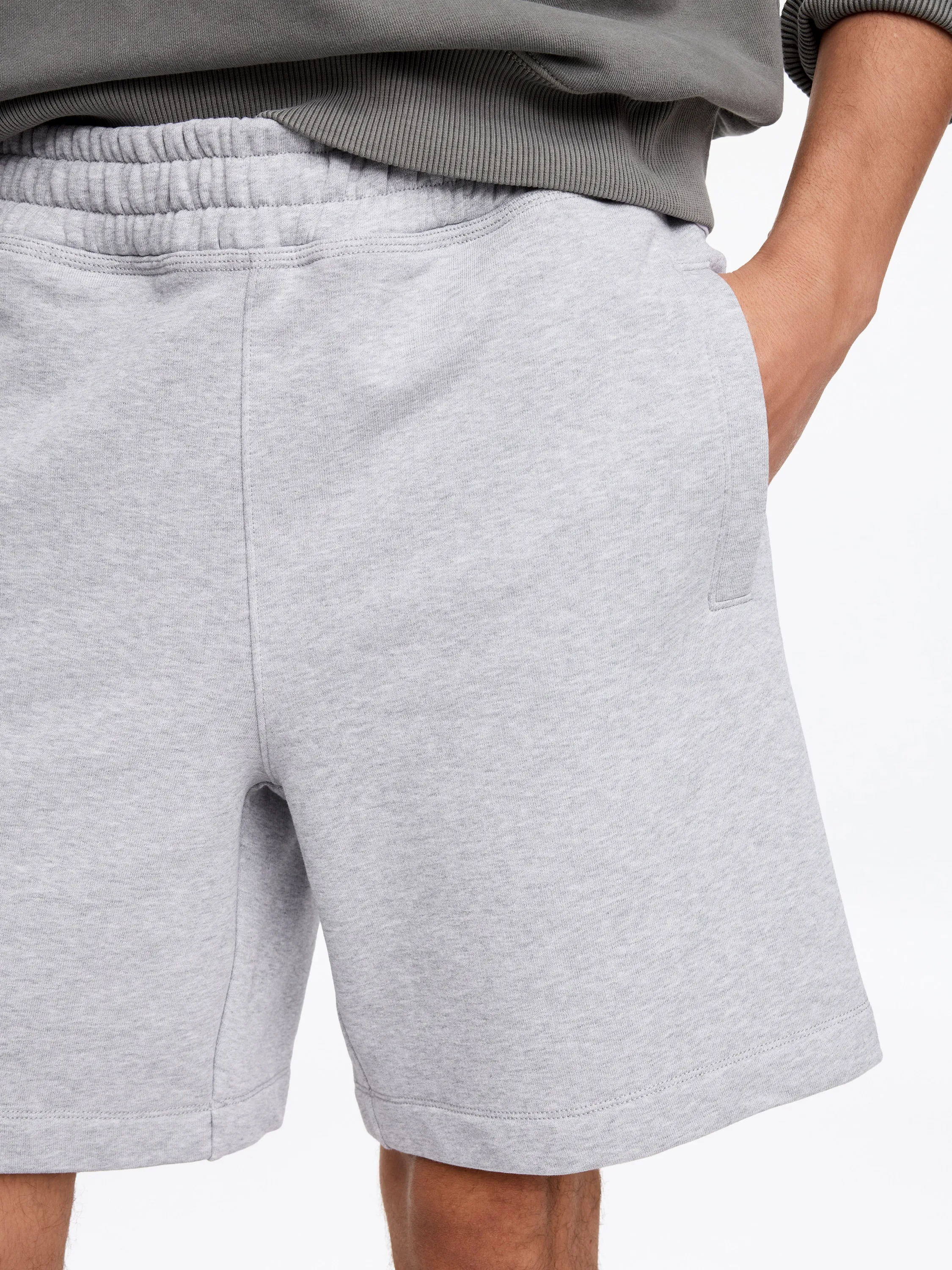 Short en jersey - Gris chiné