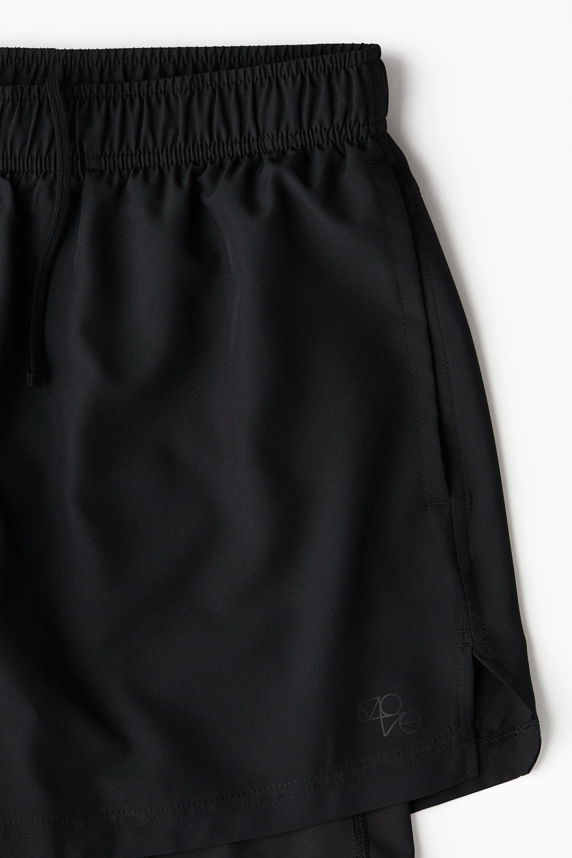 Short de sport DryMove™ superposé - Noir