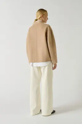 MANTEAU WINDSOR BEIGE CHINÉ — photo 3