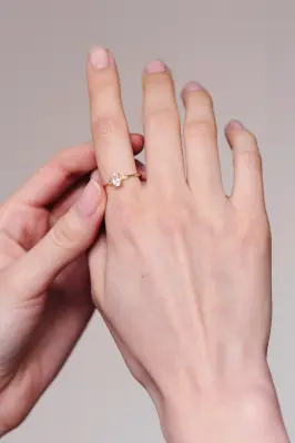 BAGUE BABETTE - Or blanc 18 carats — photo 4