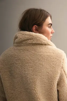 Veste en tissu Teddy bear - Beige — photo 4