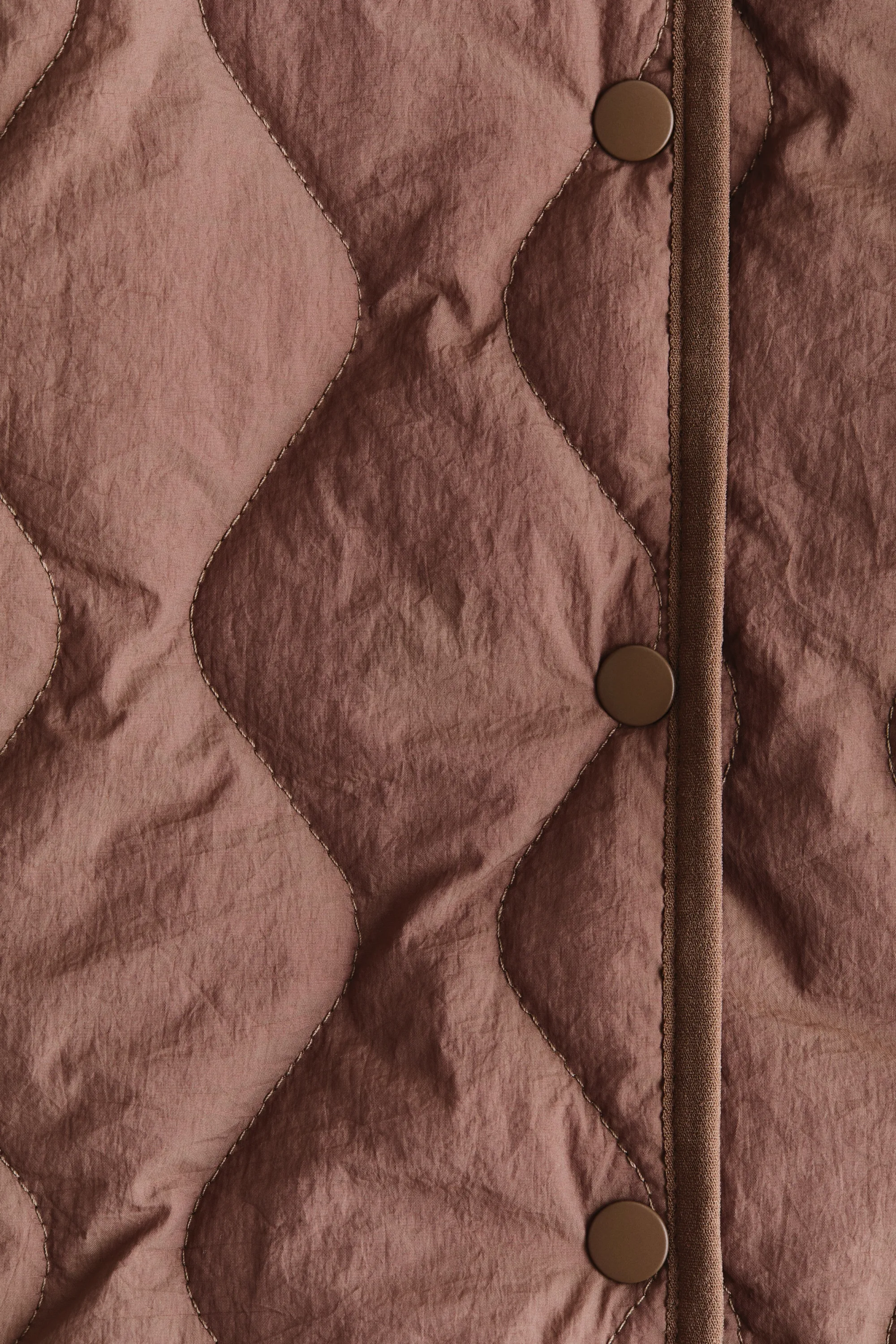 Combinaison d'hiver matelassée en nylon - Marron