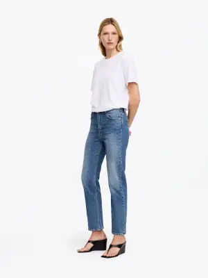 Jean slim raccourci JADE - Bleu — photo 3