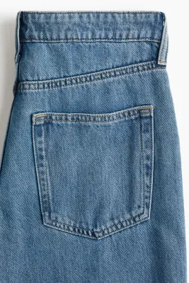 Feather Soft Wide Regular Jeans - Bleu denim — photo 1