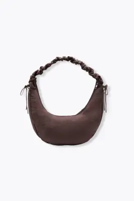 Sac demi-lune en toile Femme — photo 4