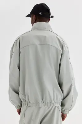Veste de survêtement - Gris clair — photo 3