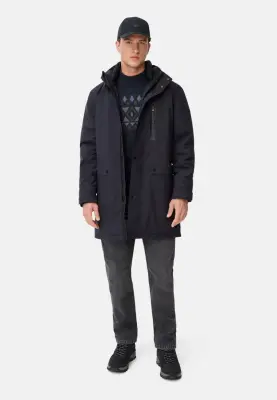 CAMEL ACTIVE PARKA GRANDE LONGUEUR Noir — photo 2