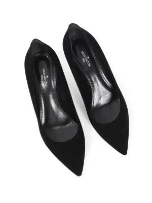 Escarpins en suede noir talon stiletto et bout pointu Prix boutique 800€ Taille 37 — photo 5
