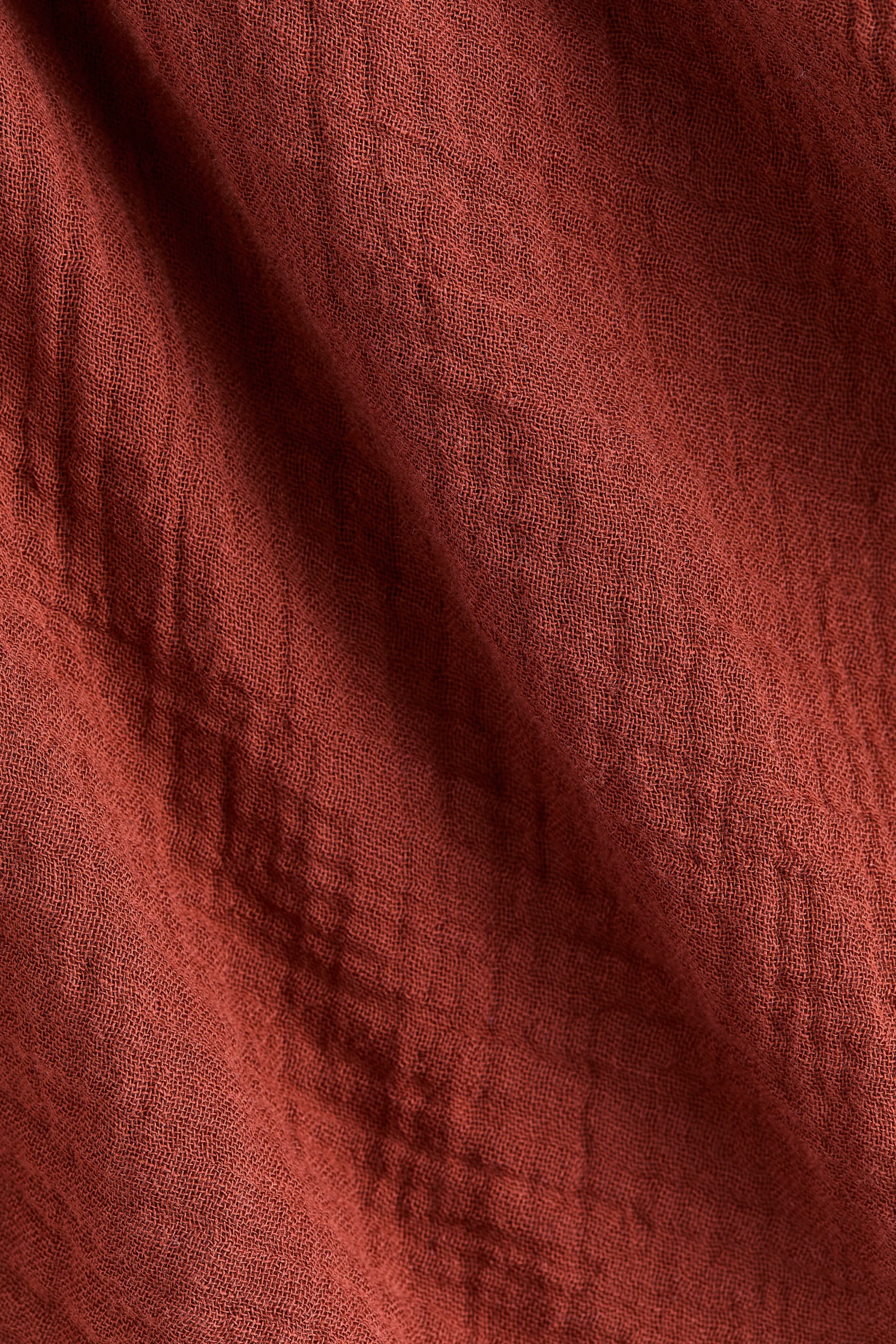 Top dos nu en coton - Brun rouille