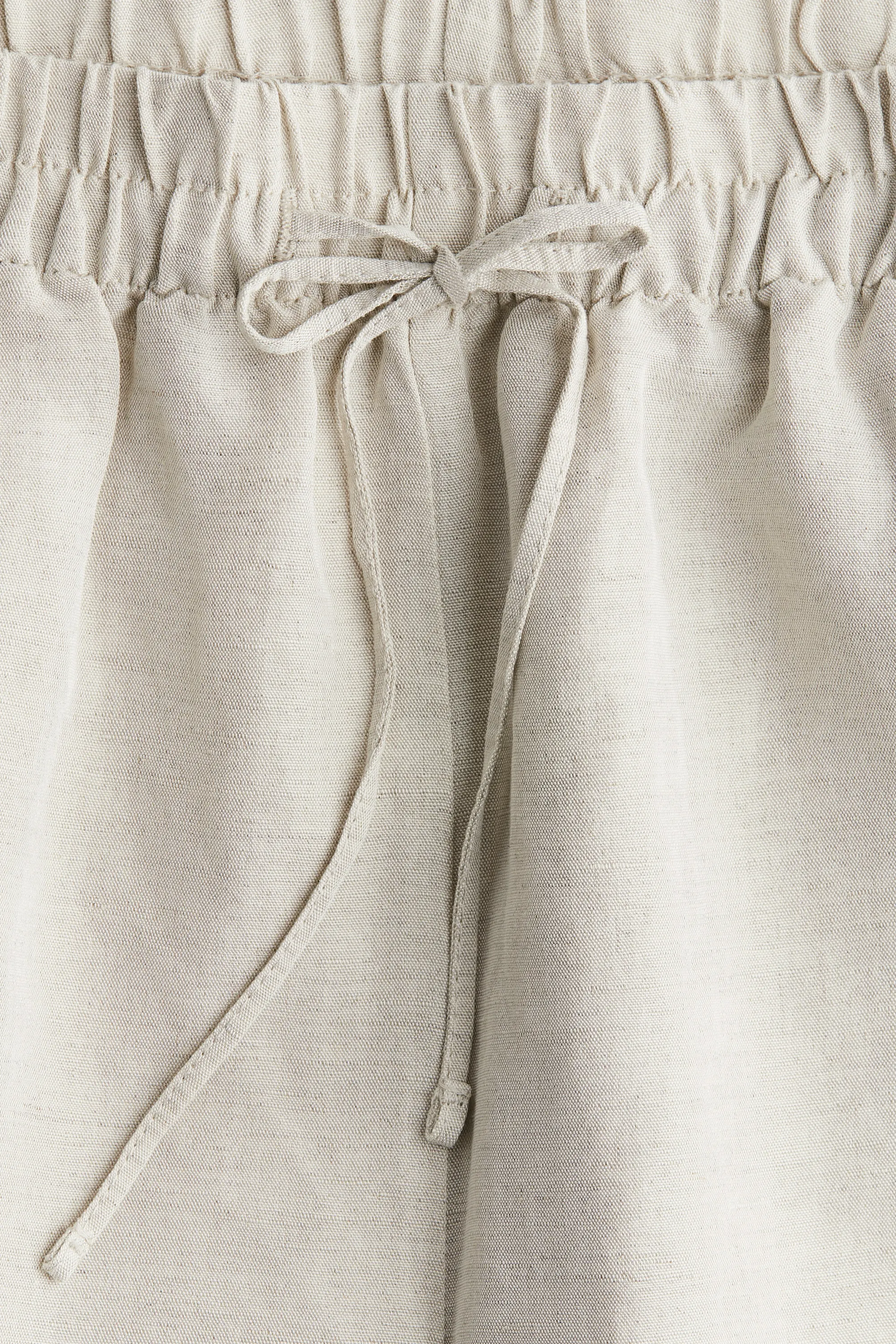 Pantalon en lin mélangé - Beige clair