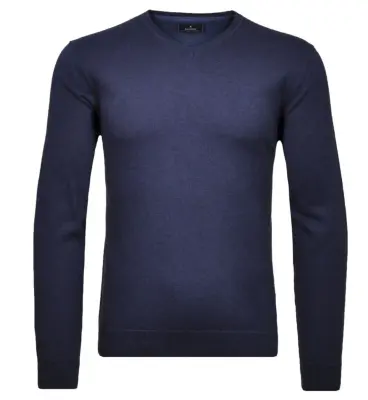 RAGMAN PULL COTON CASHMERE COL V Marine — photo 2