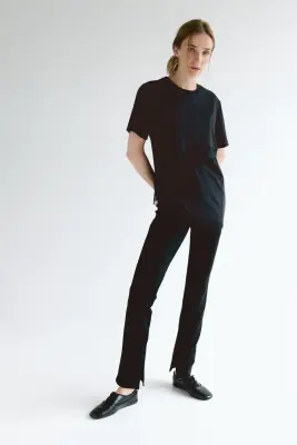 MAMA T-shirt d'allaitement avec dentelle - Noir — photo 3
