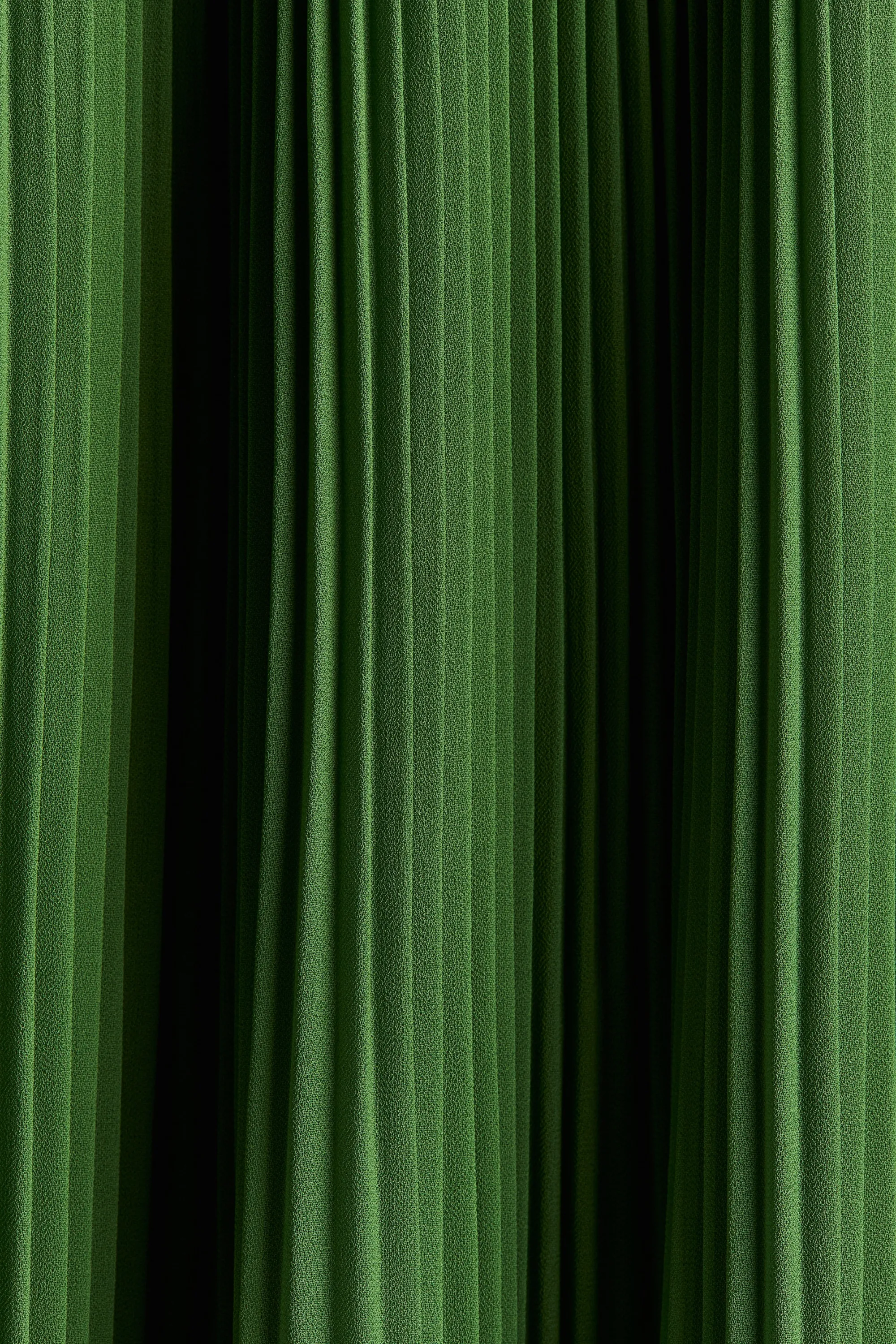 Robe en mousseline plissée - Vert
