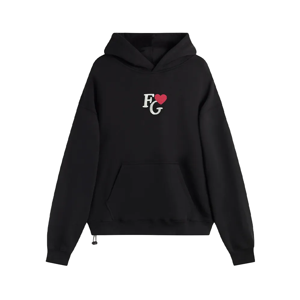 Fakegods Valentines Hoodie Black