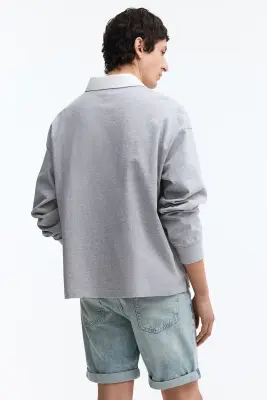 Short Slim en denim - Bleu denim clair — photo 2