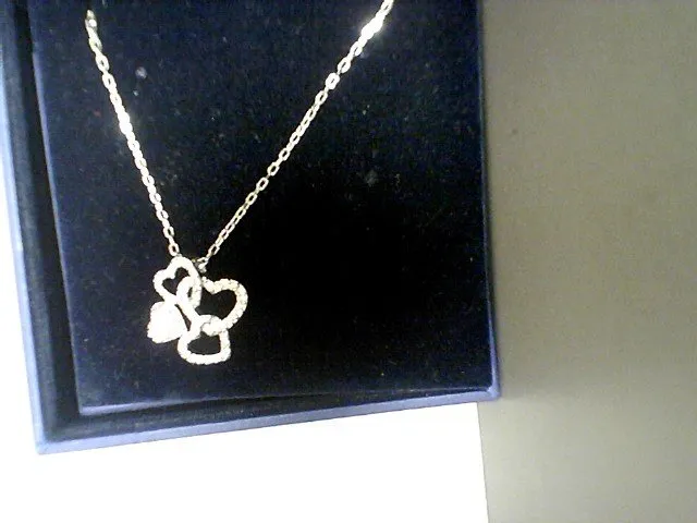 Collier teddy ours metal rhodie