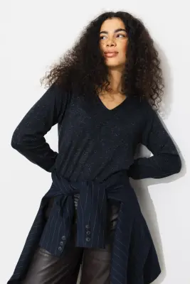 Pull fin et pailleté Femme — photo 2
