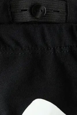 Ensemble imprimé 2 pièces en coton - Noir/squelette — photo 1