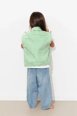 Veste jean color LEONIE enfant — photo 4