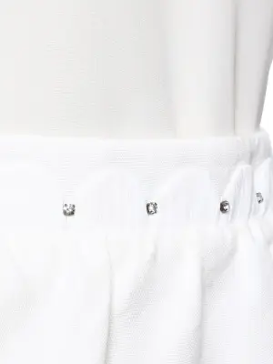 Jupe en lin blanc ivoire brodée de cristaux Swarovski Prix boutique 900€ Taille 40 — photo 3