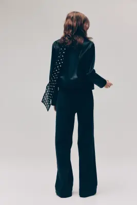Wide High Waist Jeans - Noir denim — photo 3