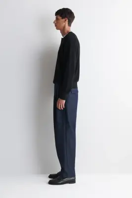PULL HENLEY EN MAILLE DE COTON - NOIR — photo 2