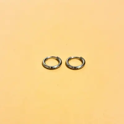 Boucles d’oreilles Cercle Argenté - 4 tailles disponibles — photo 5