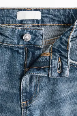 Slim Straight Low Waist Jeans - Bleu denim — photo 2
