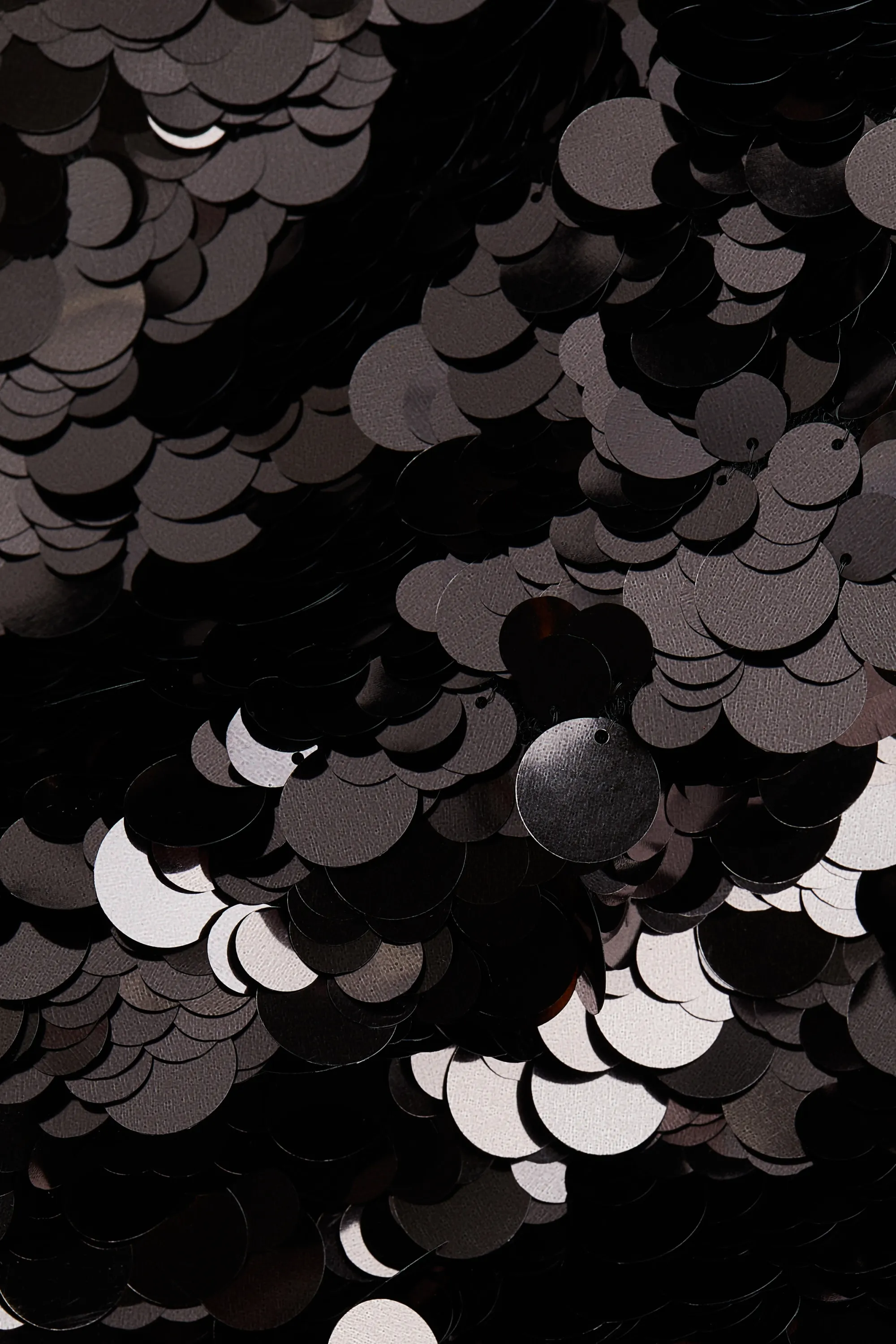 Robe bandeau à sequins - Noir