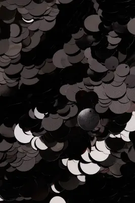 Robe bandeau à sequins - Noir — photo 1