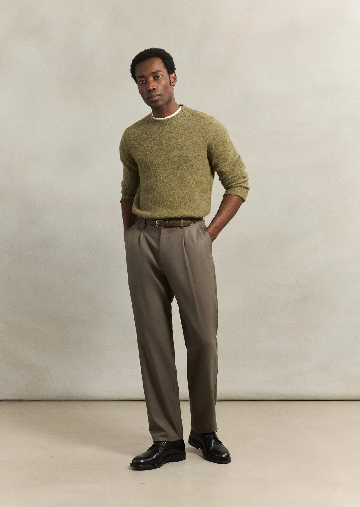 One pleat trousers